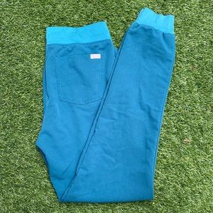 Figs Zamora Teal Tall Small Joggers